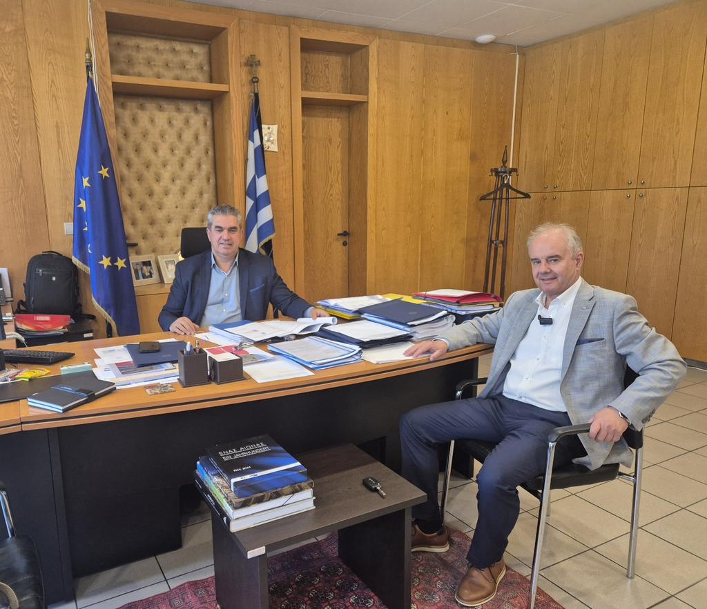 Συνάντηση Μανώλη με τον γενικό γραμματέα Υποδομών Δ. Αναγνώπουλο